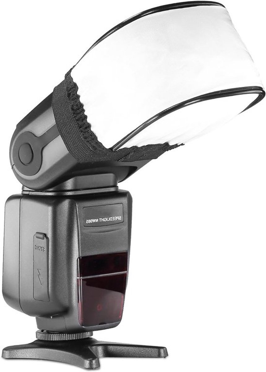 Universele Soft Mini Flash Diffuser Hoed voor Speedlite Flitsers van Canon, Nikon, Godox en Yongnuo - Verbeter de Lichtverspreiding en Verminder Harde Schaduwen