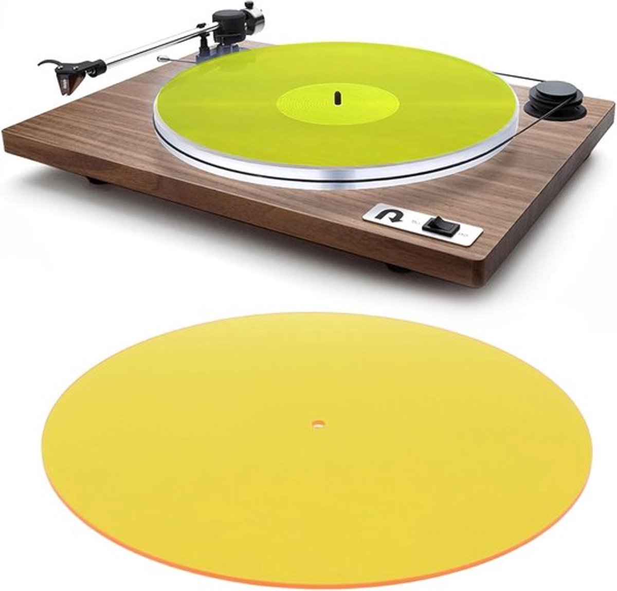 Vervangingsmat voor Vintage Platenspeler, 12 Inch Acryl Slipmat, Verbeterde Geluidskwaliteit en Laag Geluid voor 33 1/3 en 45 RPM Platen