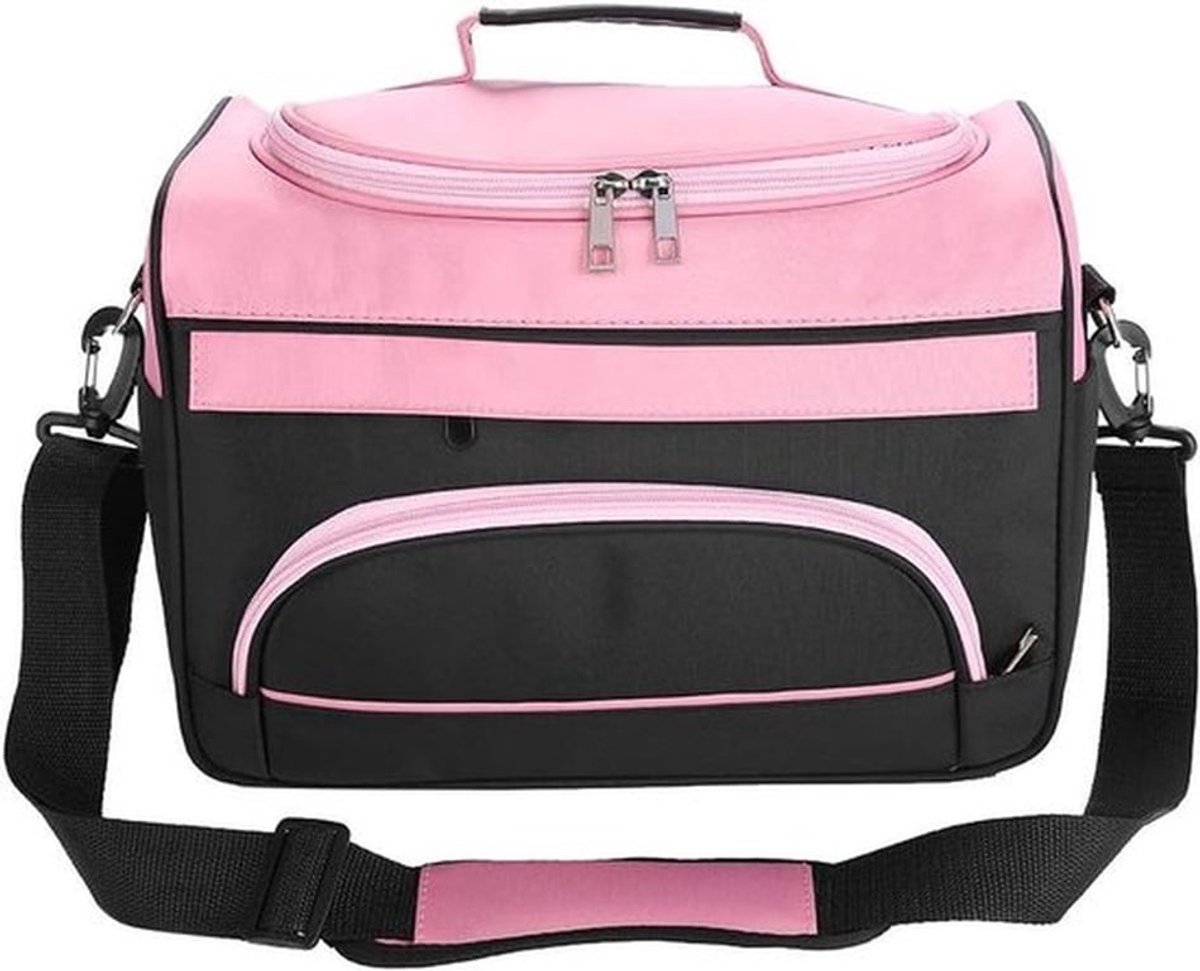 Professionele Haardressing Tas met Schouderriem voor Kappers - Ruime Cosmetica Tas met Vele Vakken voor Scharen, Kammen en Styling Tools