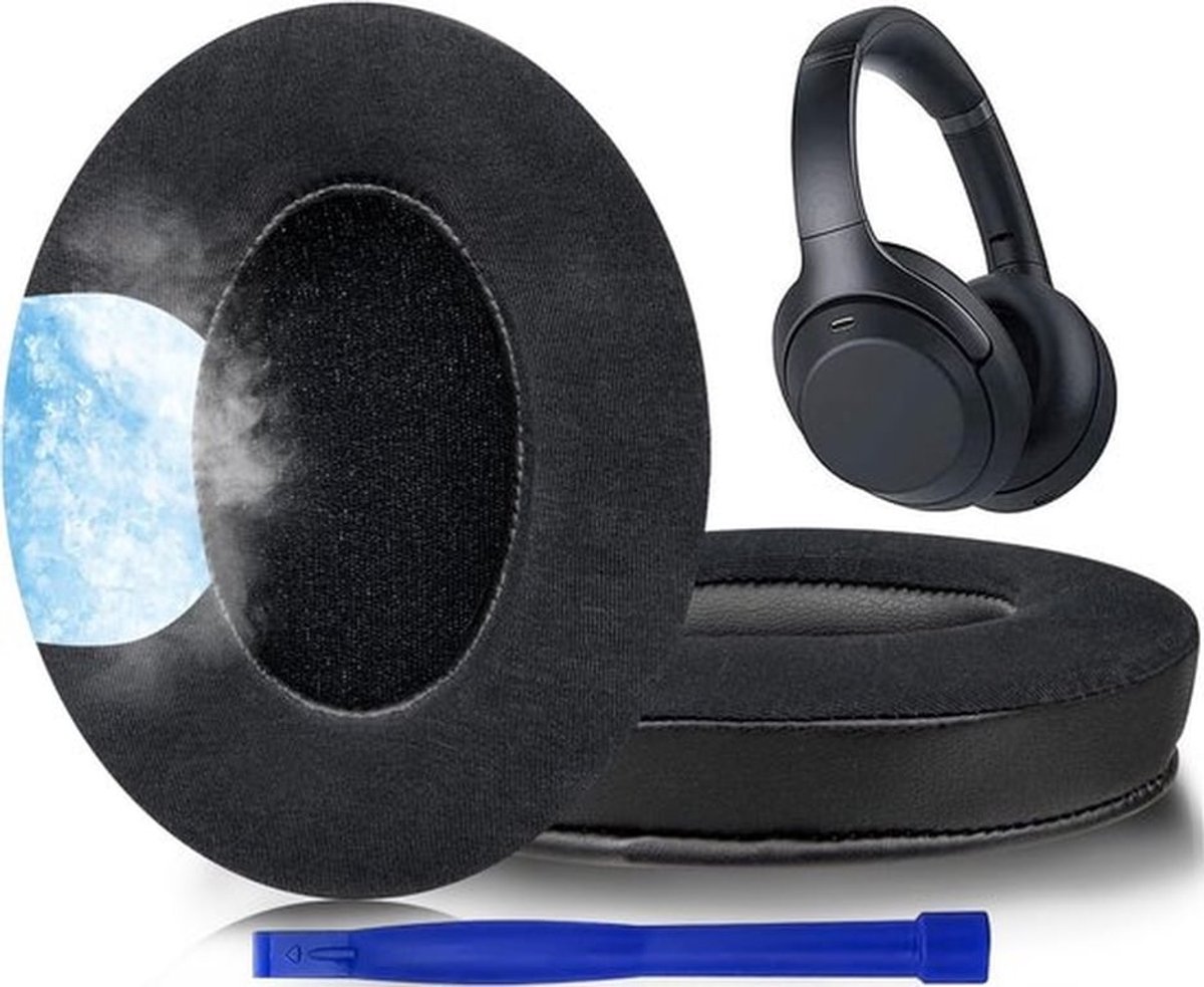 Comfortabele Vervangende Oorkussens voor Over-Ear Hoofdtelefoons, Geluidsisolatie en Dikke Schuimkussens - Zwart