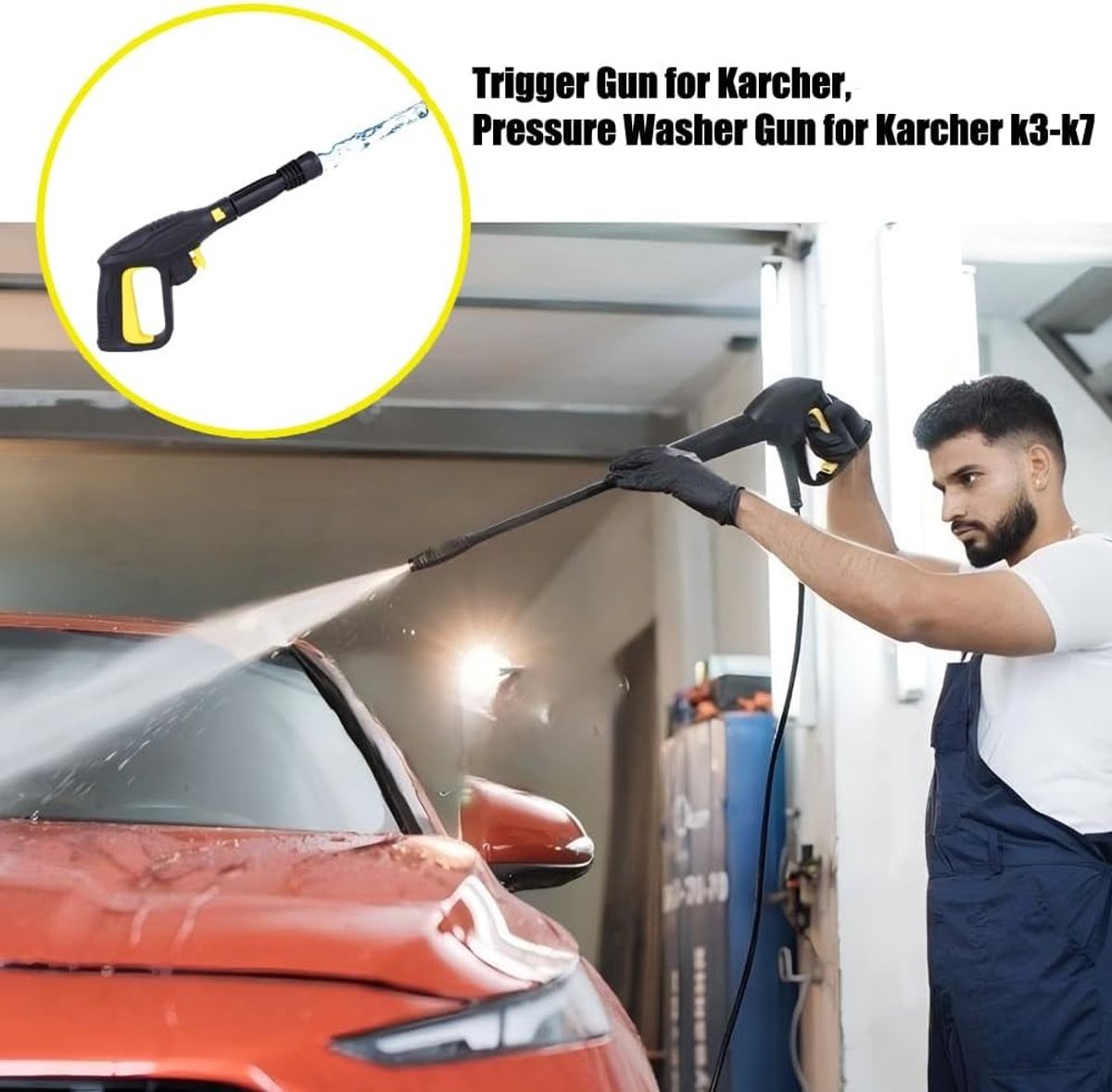 1 stuks - Vervangend pistool en spuitlans geschikt voor Karcher K2 K3 K4 K5 K6 K7 hogedrukreiniger - waterpistool - schoonmaak accessoires – foto 4