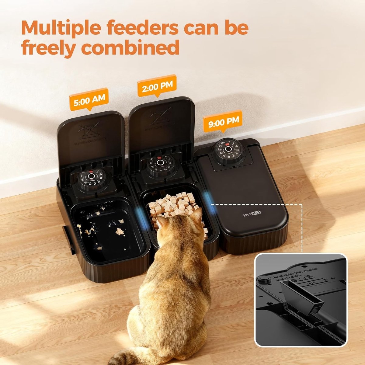 Shenzhen Haorui Automatische Kattenvoerautomaat met Timer - afbeelding 3