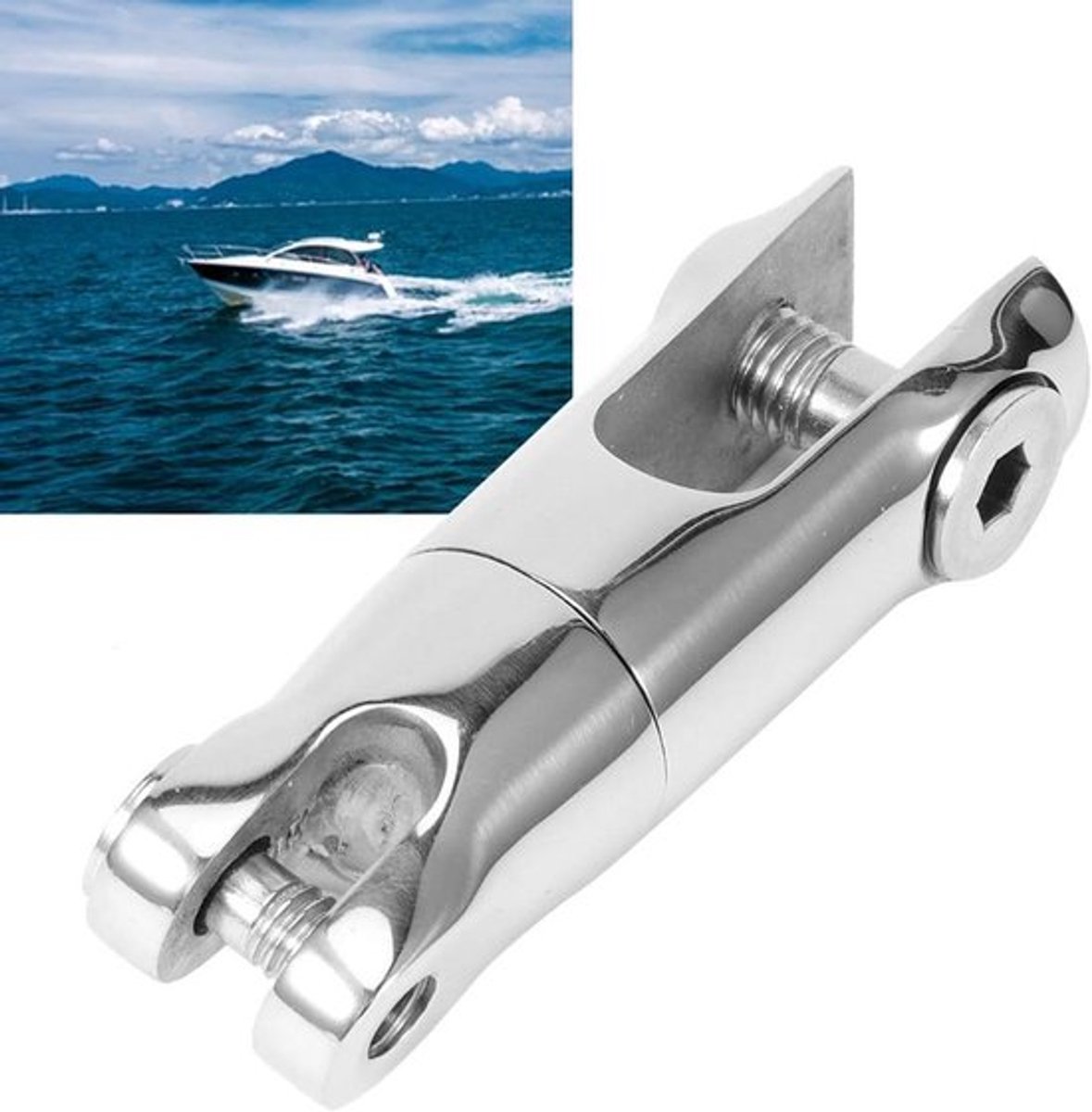 Draaibare Ankerverbinder van RVS voor 6-8mm Ketting, Veiligheidsanker, Bootaccessoires en Rotating Plug voor Schepen