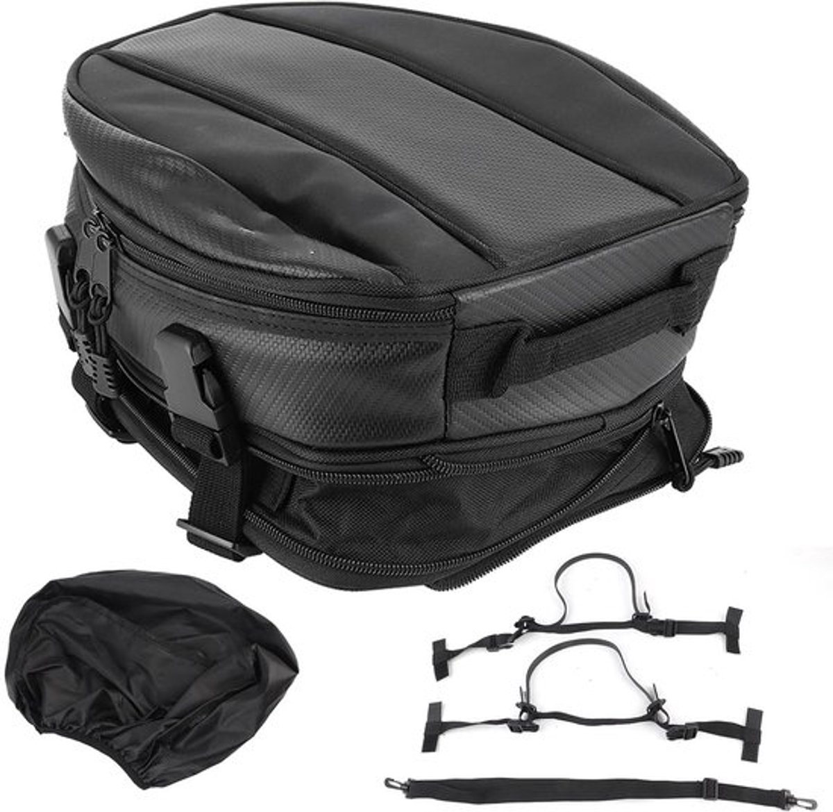 Waterdichte achterzitbagage voor motoren - Ruime tail bag, motorzadeltas, en bagagebox voor helm en accessoires