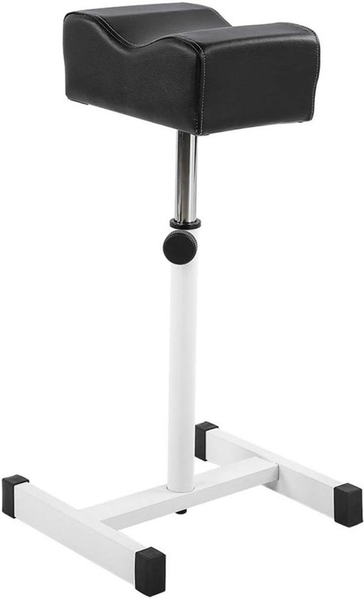 Professionele pedicure voetsteun met verstelbare hoogte 38-57 cm, ideaal voor schoonheidsspecialisten en salongebruik, kleur: zwart