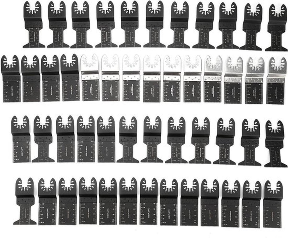 Professionele Multitool Zaagbladen Set van 50 Stuks voor Hout, Metaal en Plastic - Multifunctionele Accessoires voor Oscillerende Gereedschappen