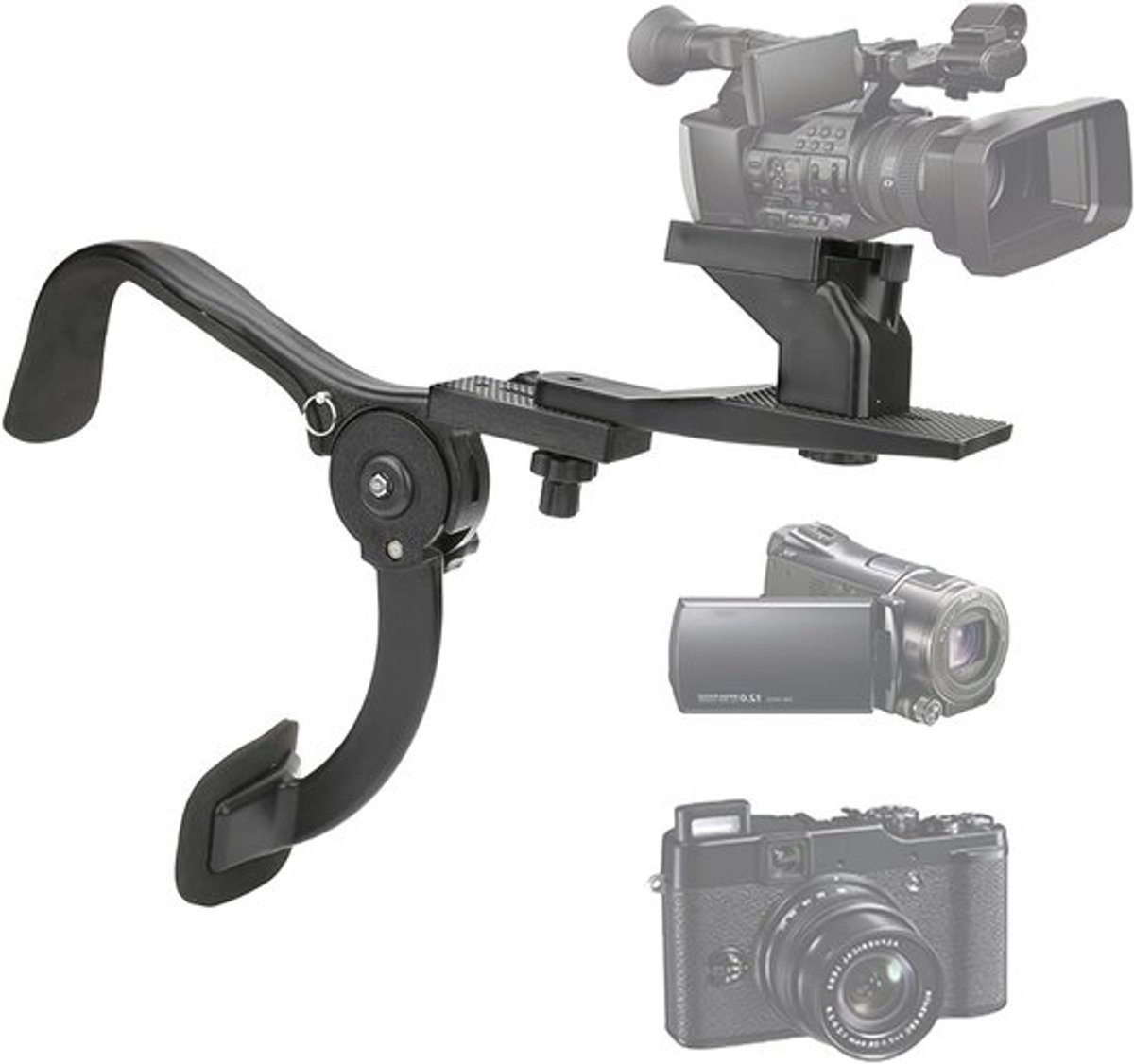 Professionele Schoudersteun voor DSLR Camera, Stabilizer Rig met Schokabsorber en Verstelbare Strap voor Fotografie en Videografie