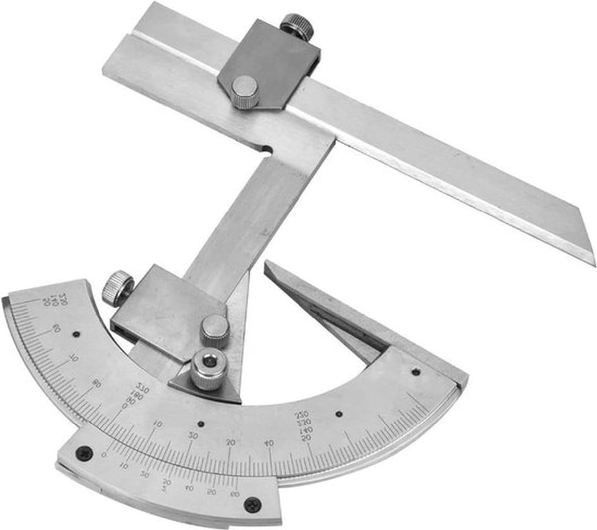 Universele Hoekmeter voor Nauwkeurige Hoekmetingen van 0 tot 320°, Meetinstrument met Strepen en Duurzaam Ontwerp