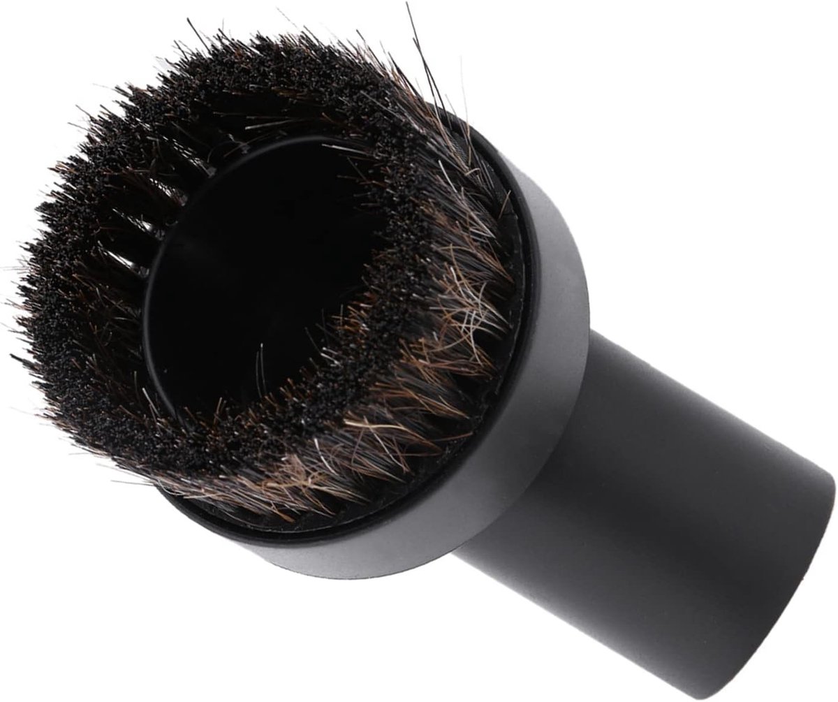 Stofzuigerborstel - Zwart - 32 mm - Paardenhaar Borstelkop - Voor Droog Ophalen van Vuil