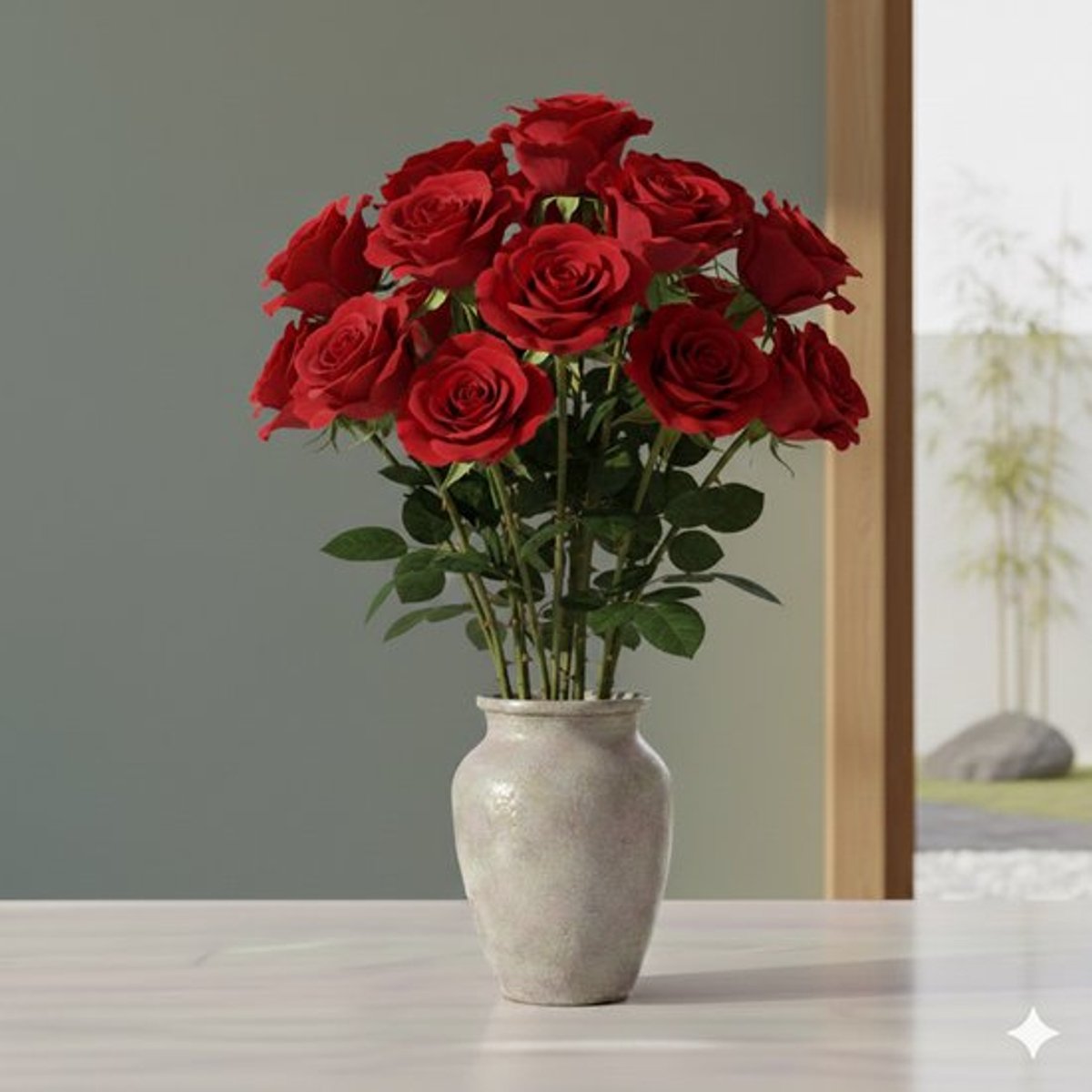 Verse rode rozen - EXCLUSIEF - Lengte ± 60 centimeter - Per 10 stuks