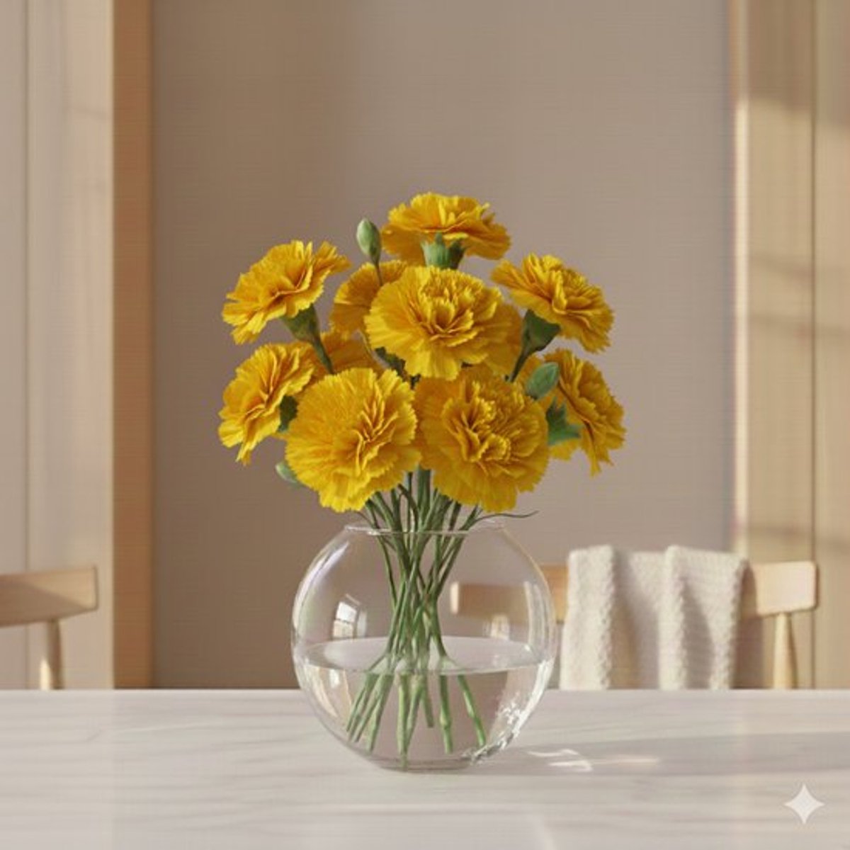 Gele Dianthus of Anjers | Lengte 70 centimeter | Dianthus Splendor | Per 20 verse bloemen