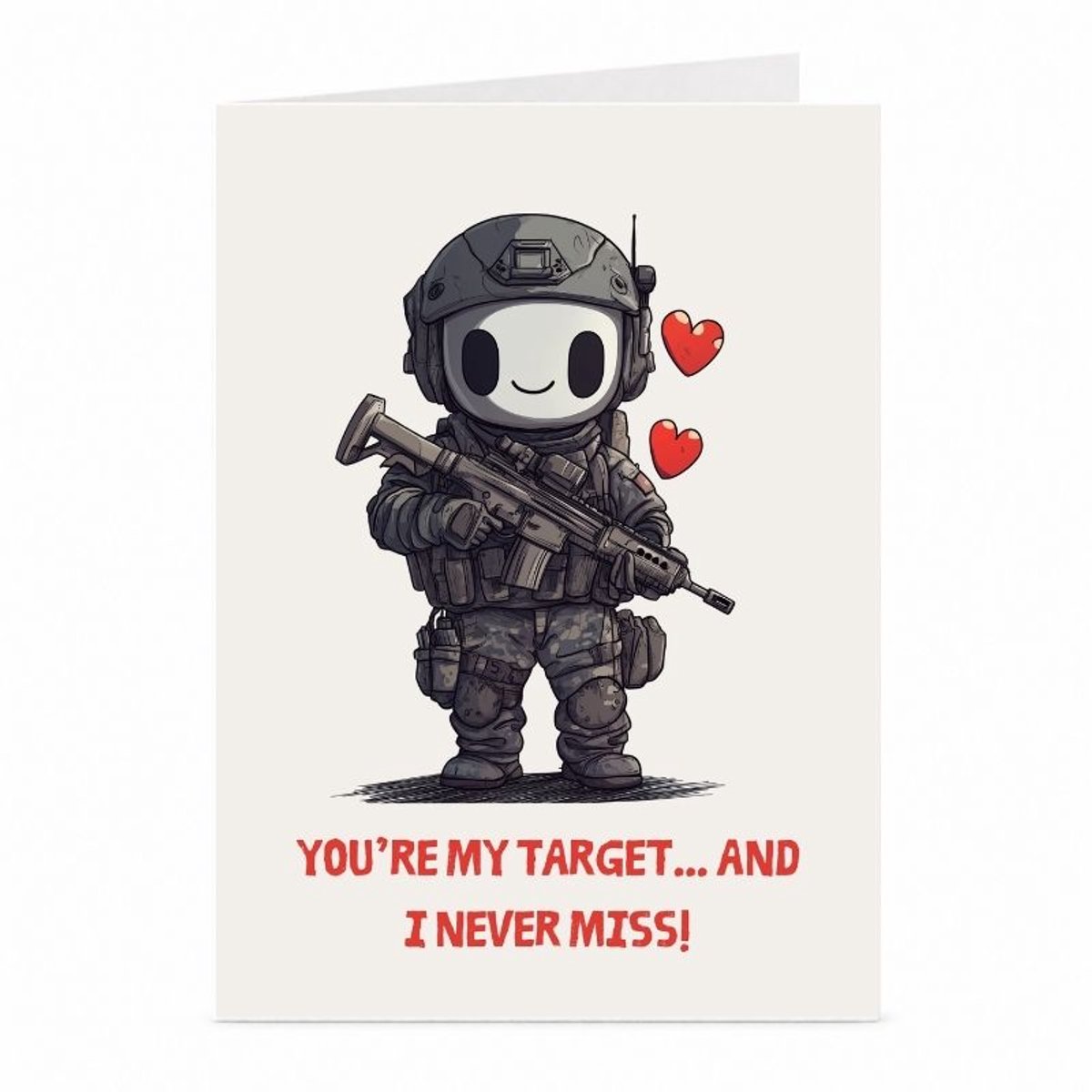 Tactical Gamer - Valentijnskaart - JustTheCardGuy - A6 met envelop