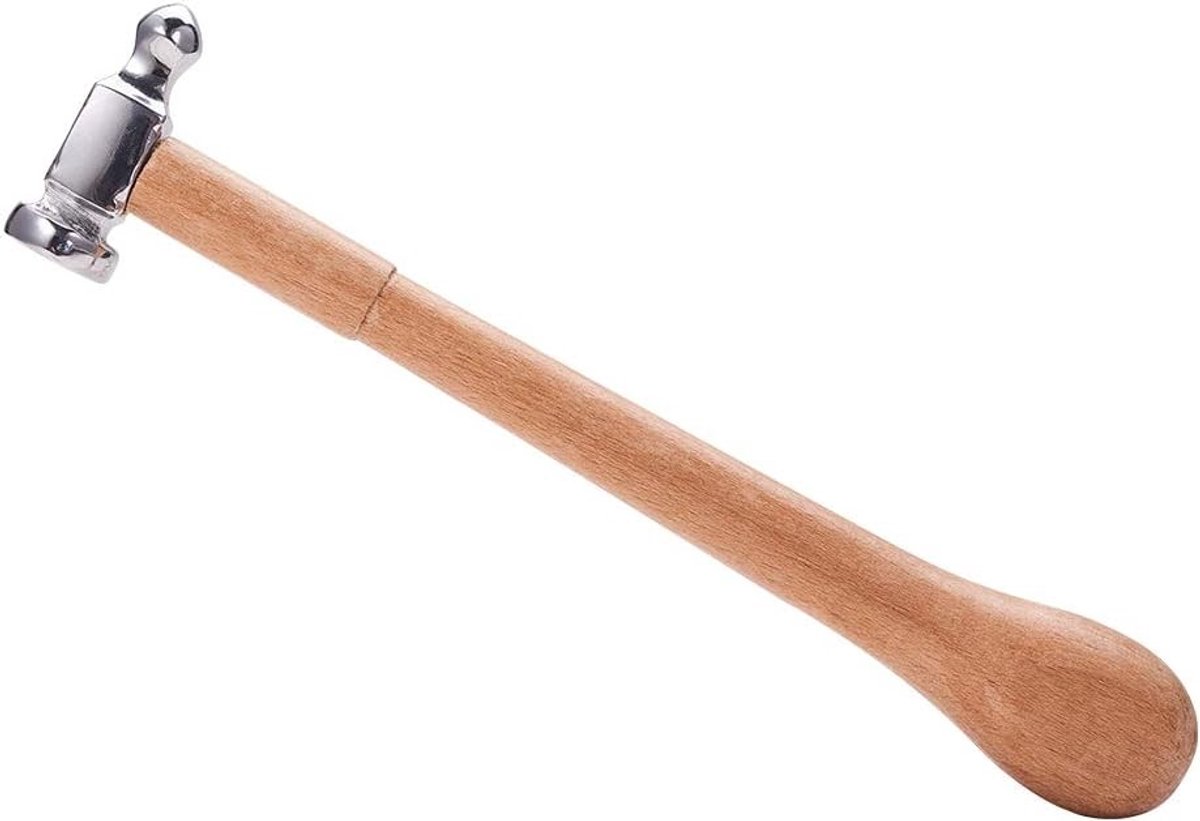 Handgereedschap voor het maken van sieraden met houten handvat, 25 cm lang, 5,5 cm breed, ideaal voor ambachtelijk gebruik en juwelenbewerking