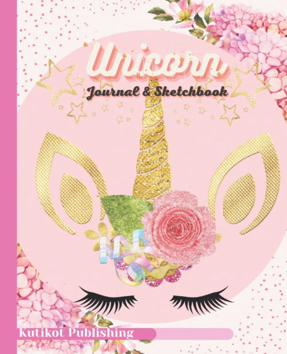 Unicorn Journal and Sketchbook: Journal and Notebook for Girls - ShopVlot