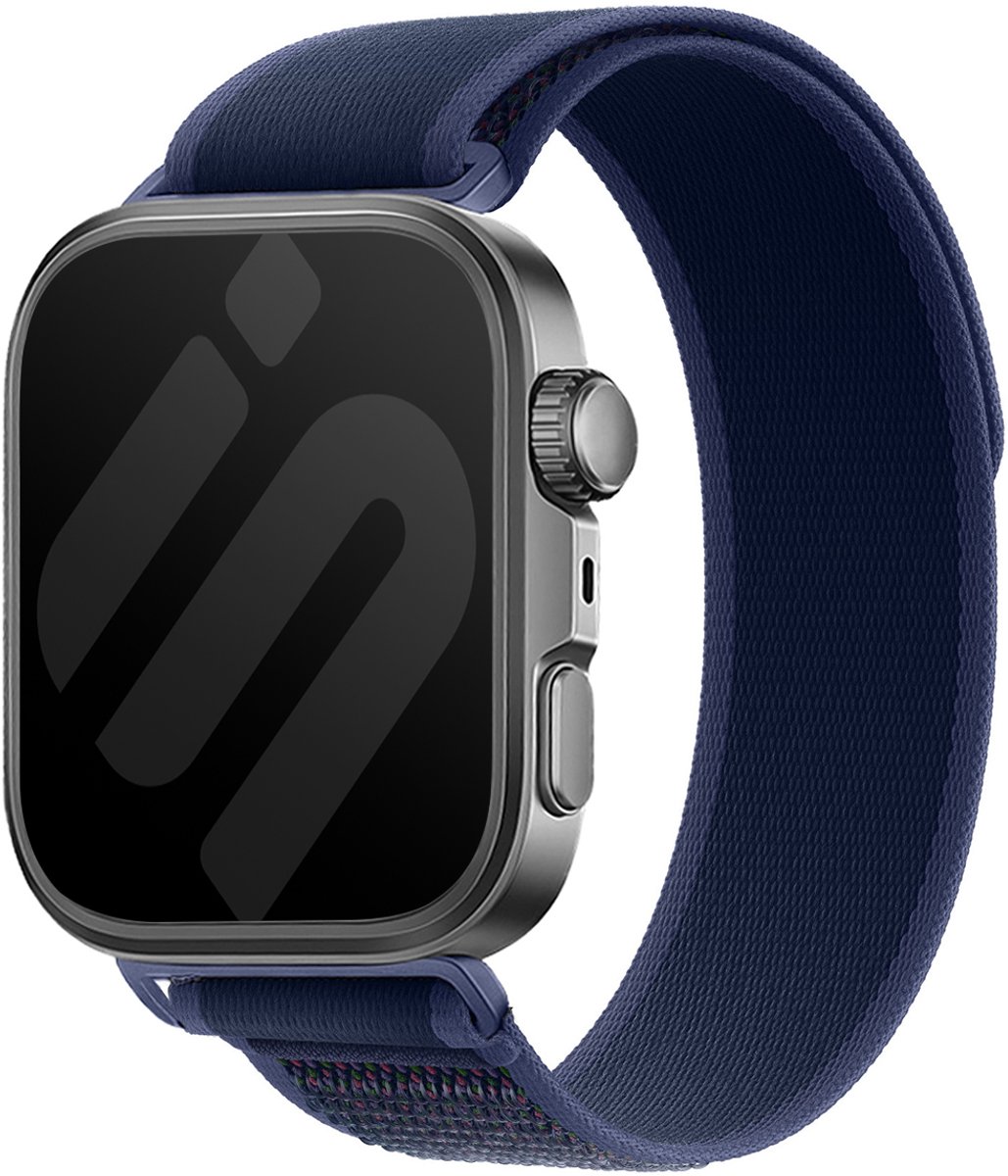 Strap-it Trail bandje Nylon geschikt voor Huawei Watch Fit 5 Pro / 5 / 4 Pro / 4 / 3 - Blauw