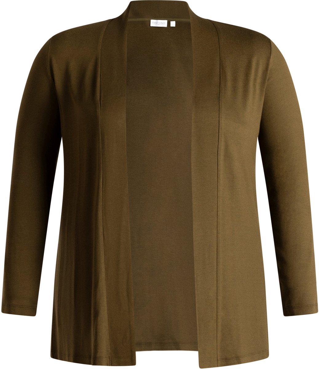 BASE LEVEL CURVY Ayla Vest - Olive - maat 1(48)