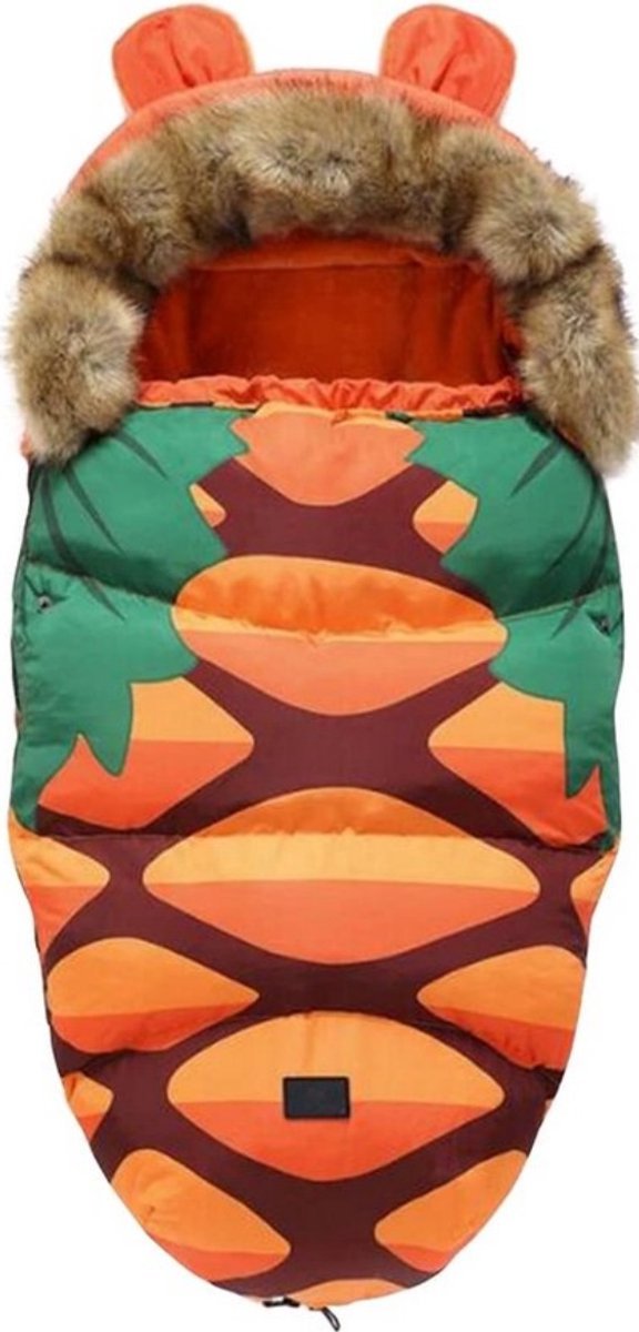 Voetenzak voor Autstoel & Kinderwagen-buggy-voor Maxi Cosi-Buitenwaterdicht en winddicht-Footmuff-Polyester-oranje kleur