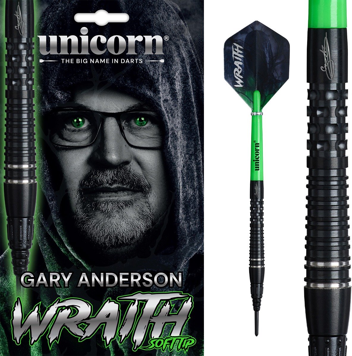 Unicorn Wraith Gary Anderson Phase 6 90% - Soft Tip Darts