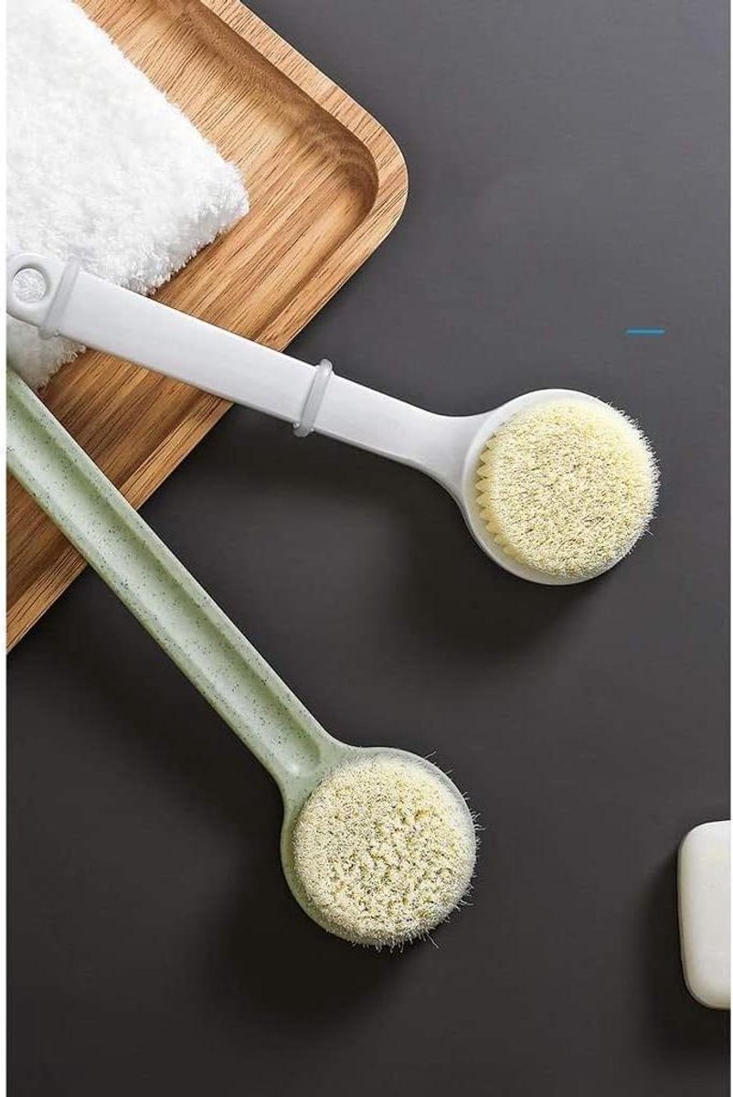 Badborstel Lange steel - Rugborstel Douchetool - Hygiënisch Werken - Verwisselbaar Handvat - 37 cm - A