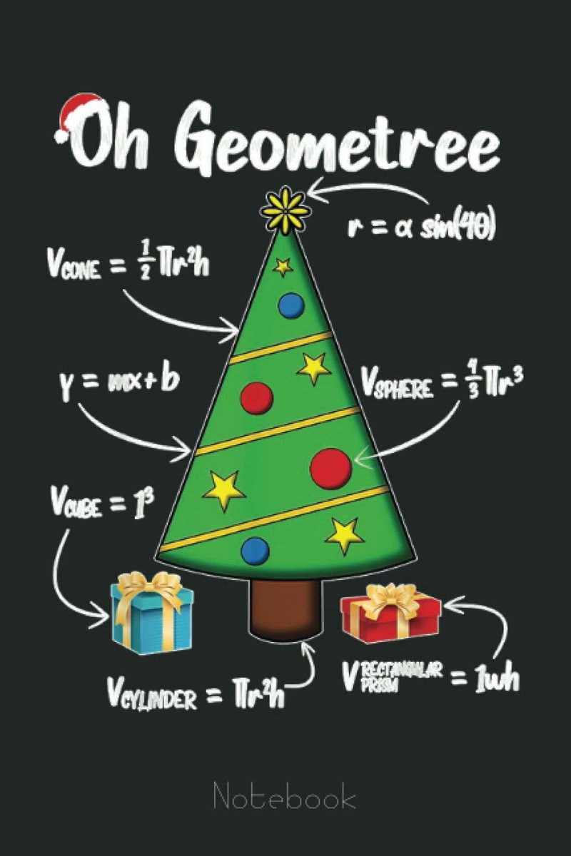 Geometry Math Science Teacher Christmas Oh Geometree Graph Notebook: Graph Paper Notebook, Grid Paper for Math and - ShopVlot