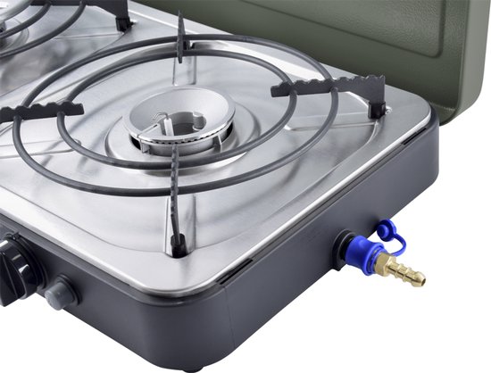 CADAC 2 Cook 3 Pro Deluxe - Kooktoestel - 2 Branders - GreenGrill Coating - Quick Release - Inclusief Opbergtas van Cadac — afbeelding 2