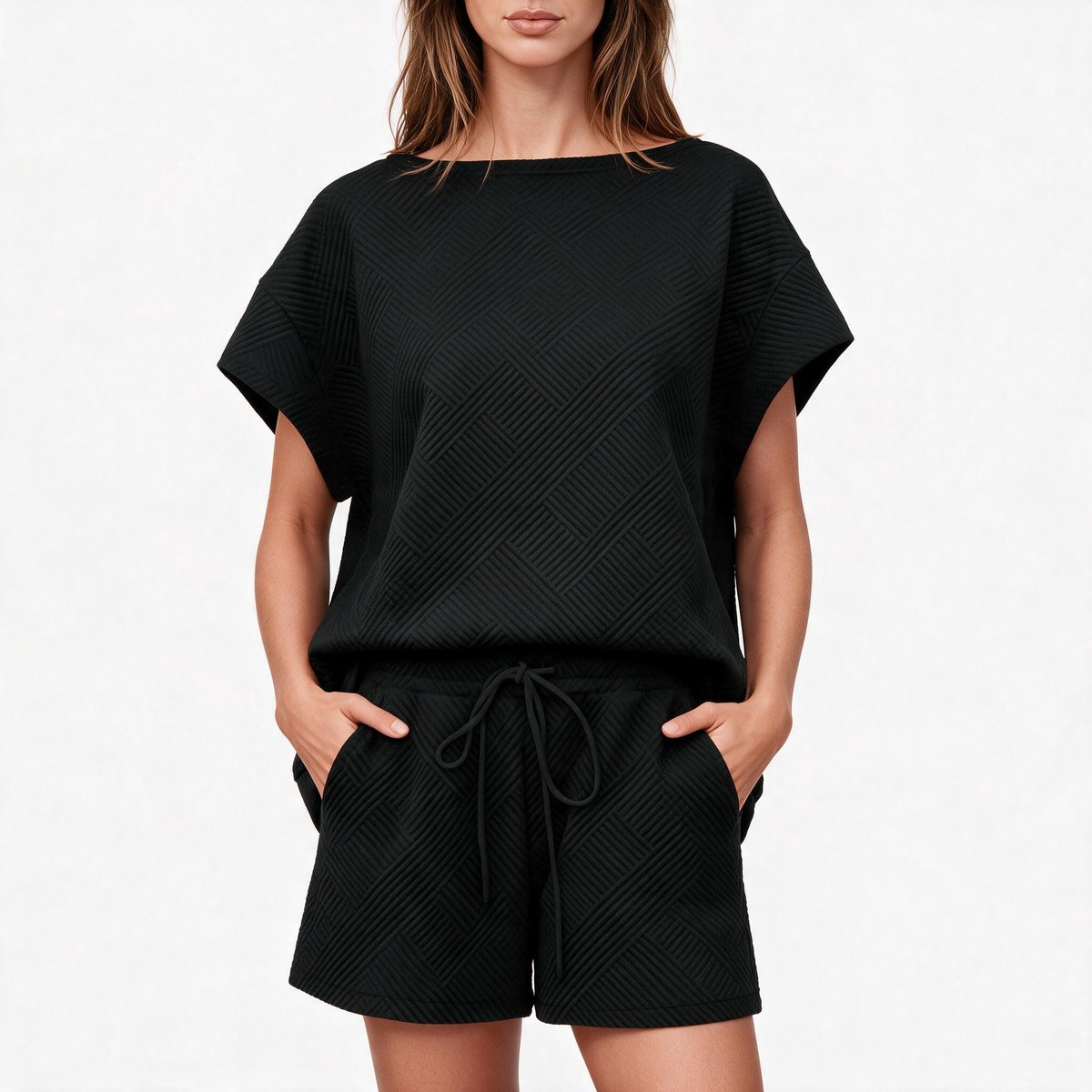 Imily Bela Dames Tweedelige Set met T-shirt en Shorts