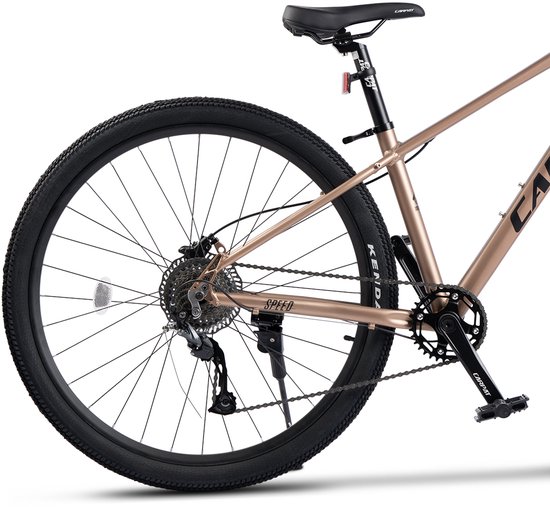 Mountainbike 29 inch - Hardtail MTB Heren - Aluminium MTB Hydraulische Remmen-1x9 Shimano - 29 inch- 80mm Voorvork- - Offroad Bruin/Zwart — afbeelding 3