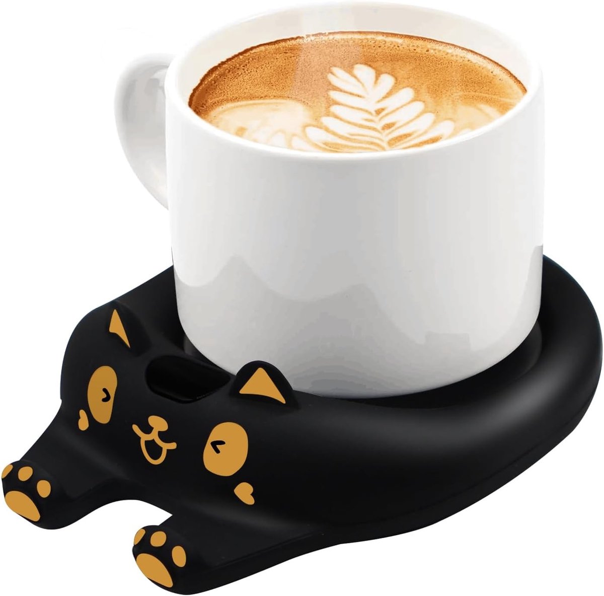 Koffieverwarmer voor op het bureau - Zwart - Elektrische Drankwarmer met 3 Temperatuurinstellingen - Voor Koffie, Thee en Cacao