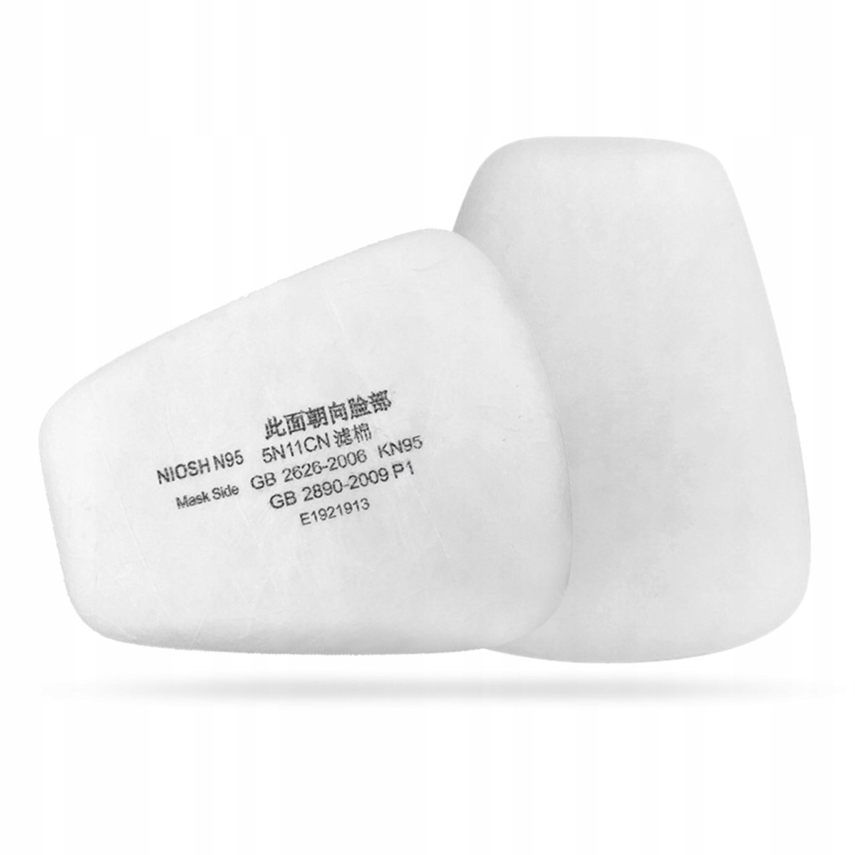 5N11 Katoenen Filter voor 6200/7502/6800 Maskers - 10 Stuks