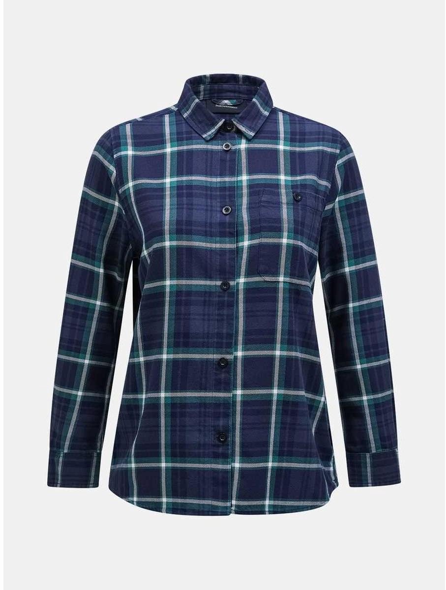 PEAK PERFORMANCE - W Cotton Flannel Shirt - s - 193 Check