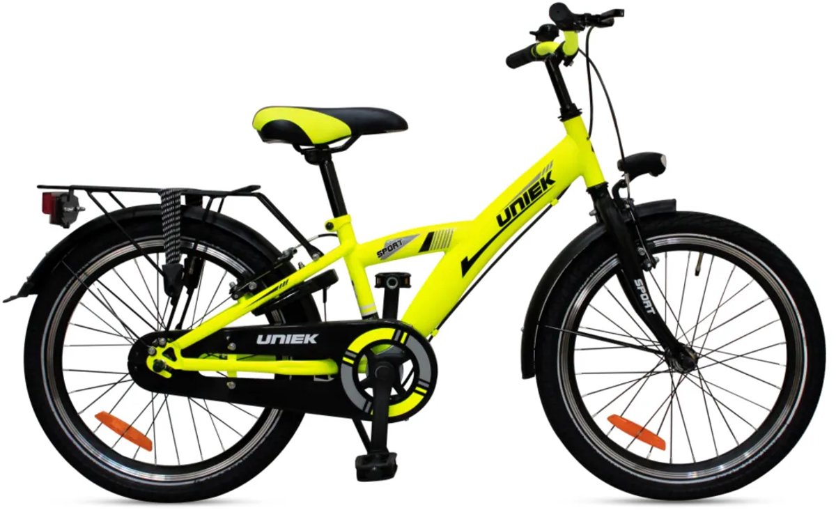 Kinderfiets Uniek 1S 20'' Geel/Zwart