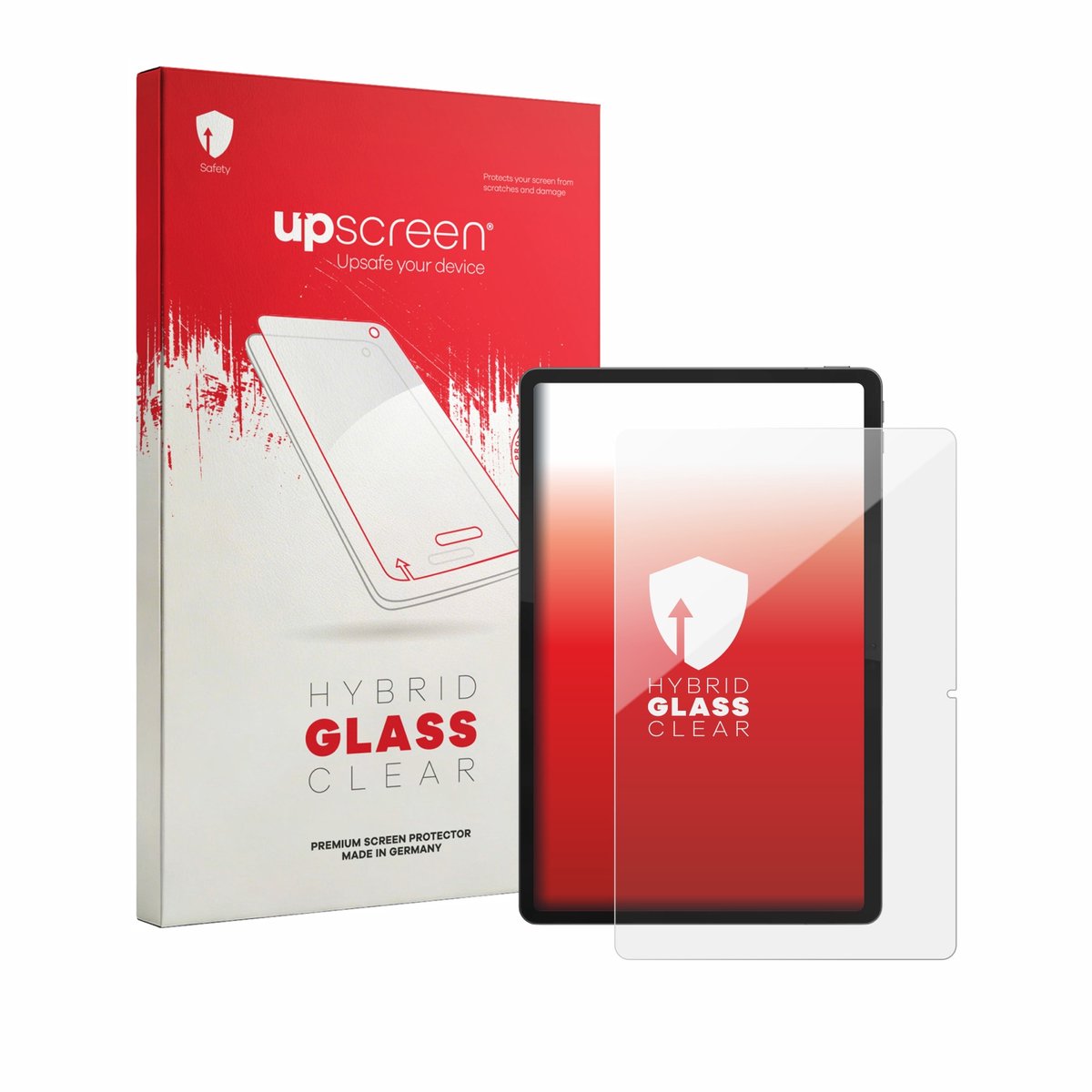 upscreen - Screenprotector voor Lenovo Idea Tab Plus 12.1" (Portret-Modus) - Folie Beschermfolie Beschermglas transparant