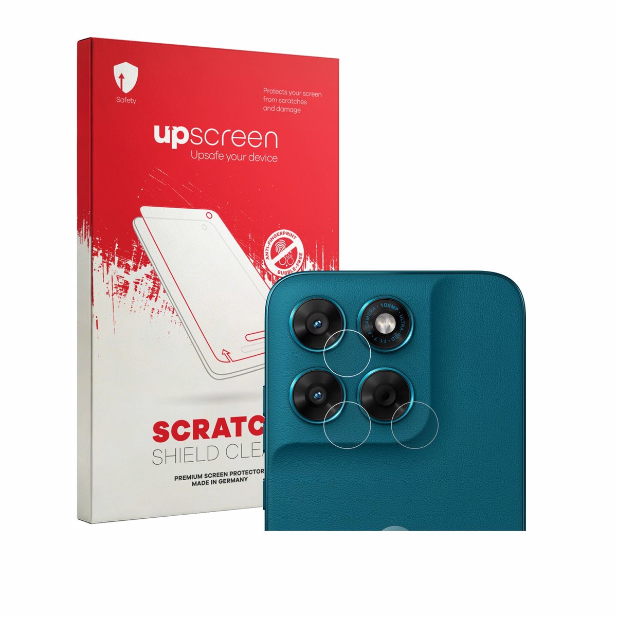 upscreen - Screenprotector voor Motorola Moto G77 (ALLEEN Camera Lens) - Folie Beschermfolie transparant