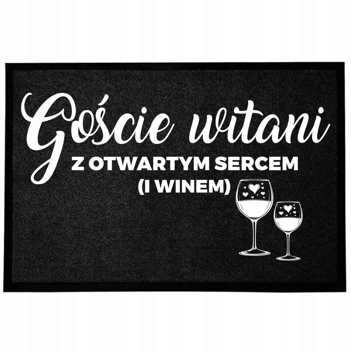Grappige zwarte deurmat met tekst 40x60 cm - Antislip & Sneldrogend