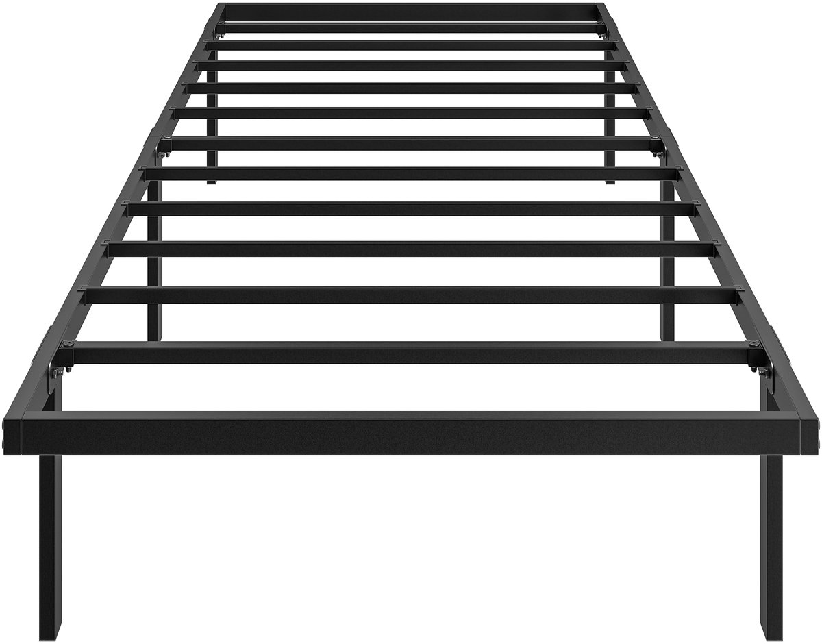 HOMCOM Bed Frame-Metall-Schwarz