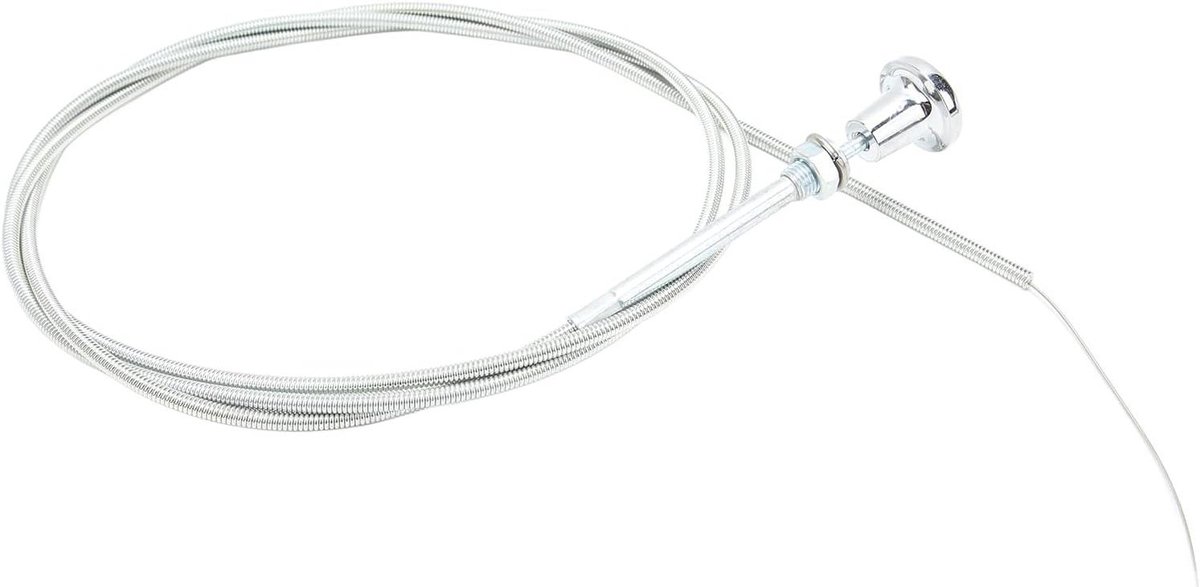 Choke Controlekabel - Universele Kabel - Motoronderhoud - Roestvrij Staal - 6 voet - Chroom