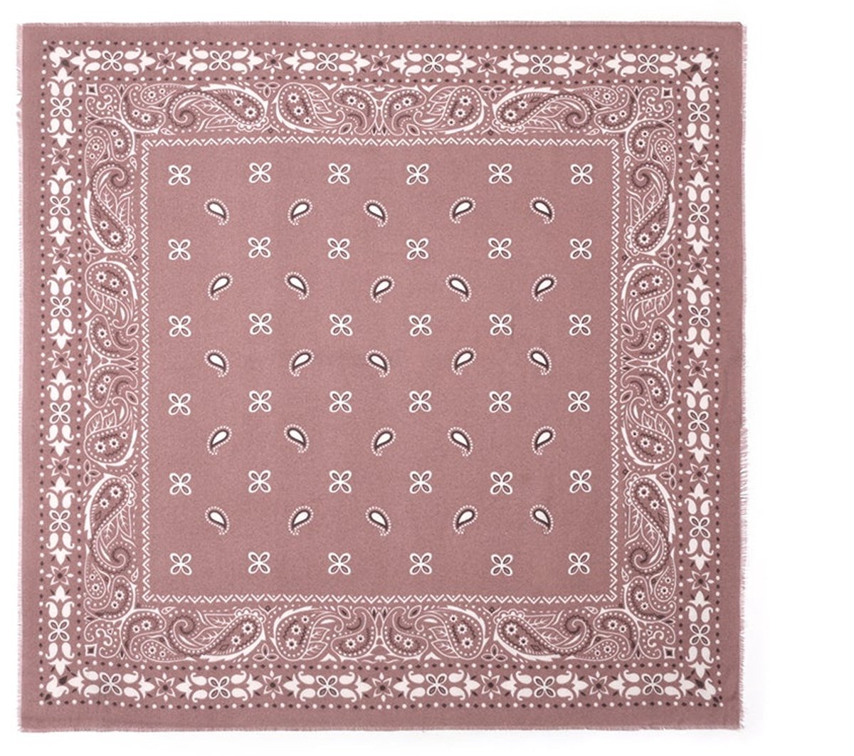 Wintersjaals met paisley-patroon, casual, polyester, dagelijkse accessoires - Diep roze