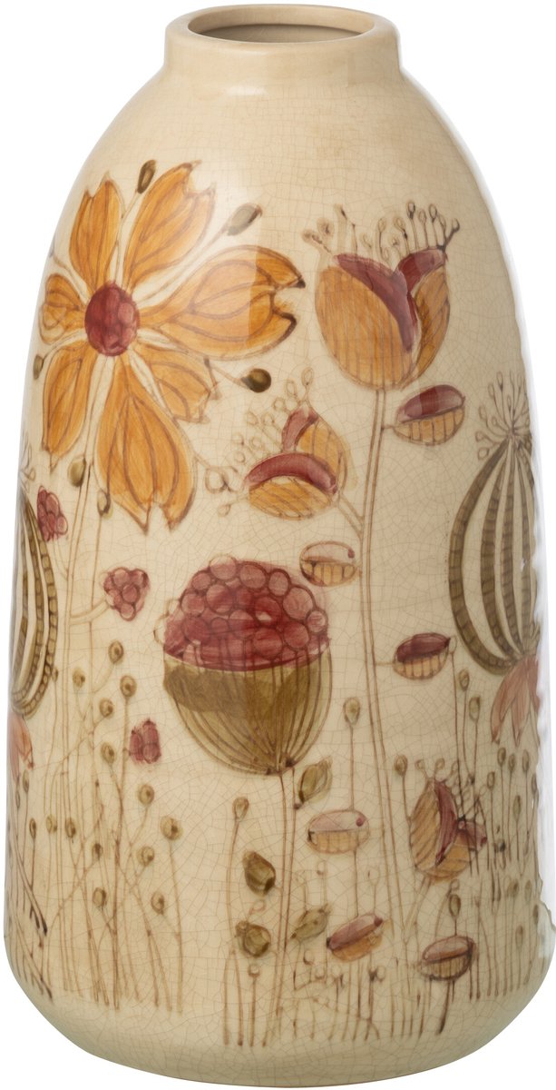 J-Line vaas Vintage - steengoed - mix - small