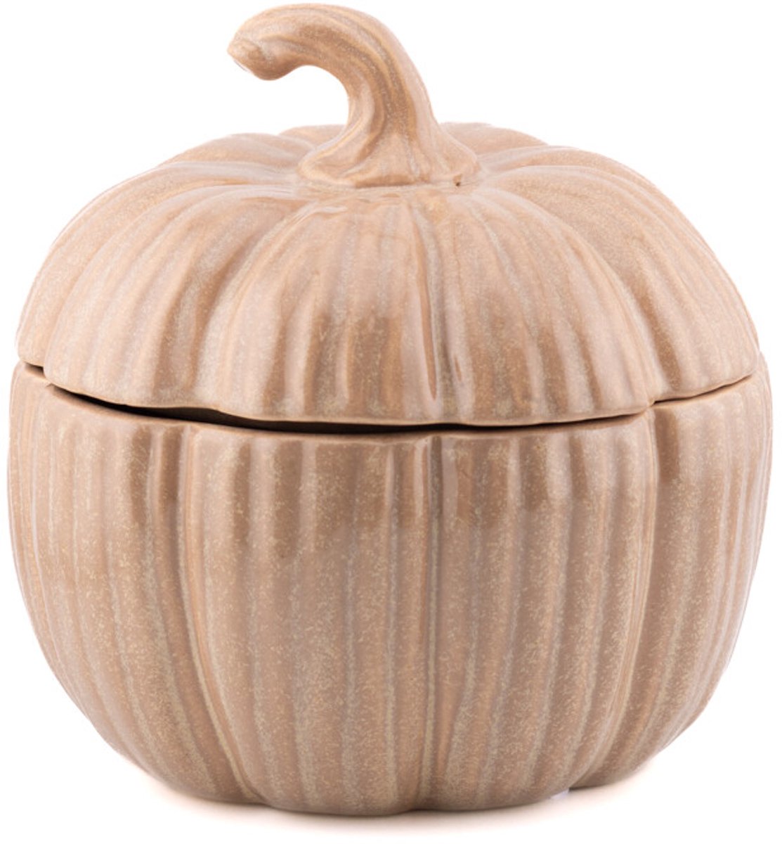Opbergbakje pompoen Gourd beige L