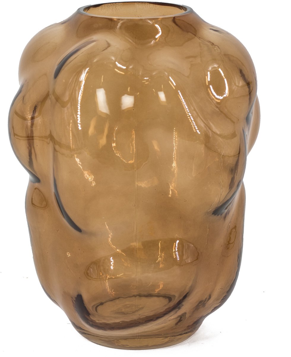Bubbels – Vaas oranje/bruin