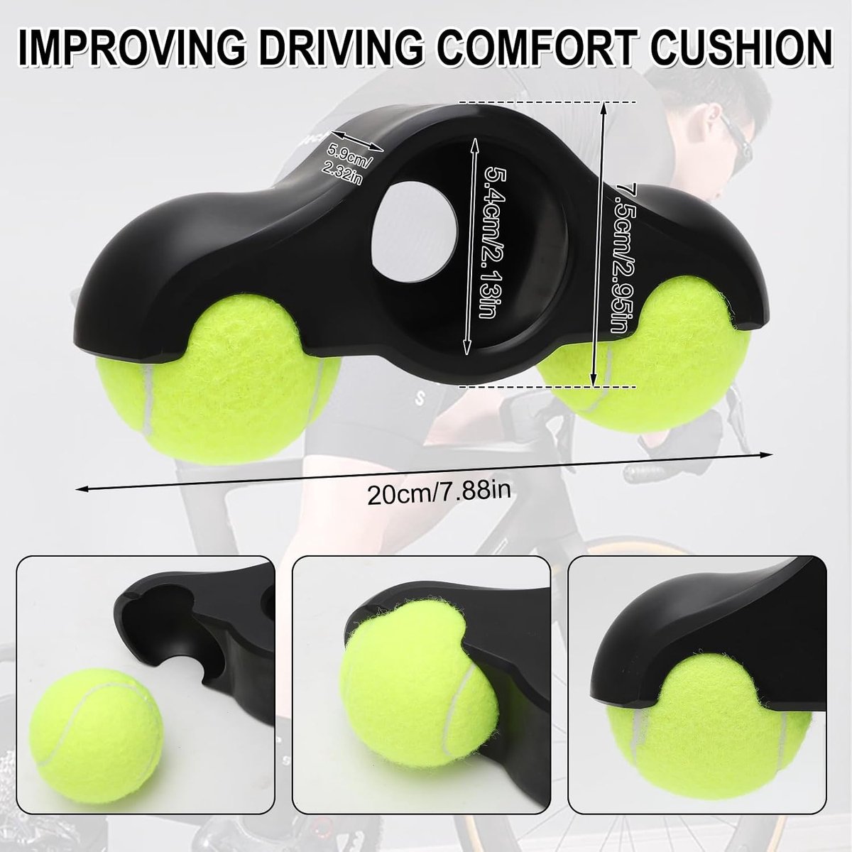 Rocker plate voeten - Fiets trainer adapter - Indoor fietsen - Verhoogt rijcomfort - 4 stuks - Zwart