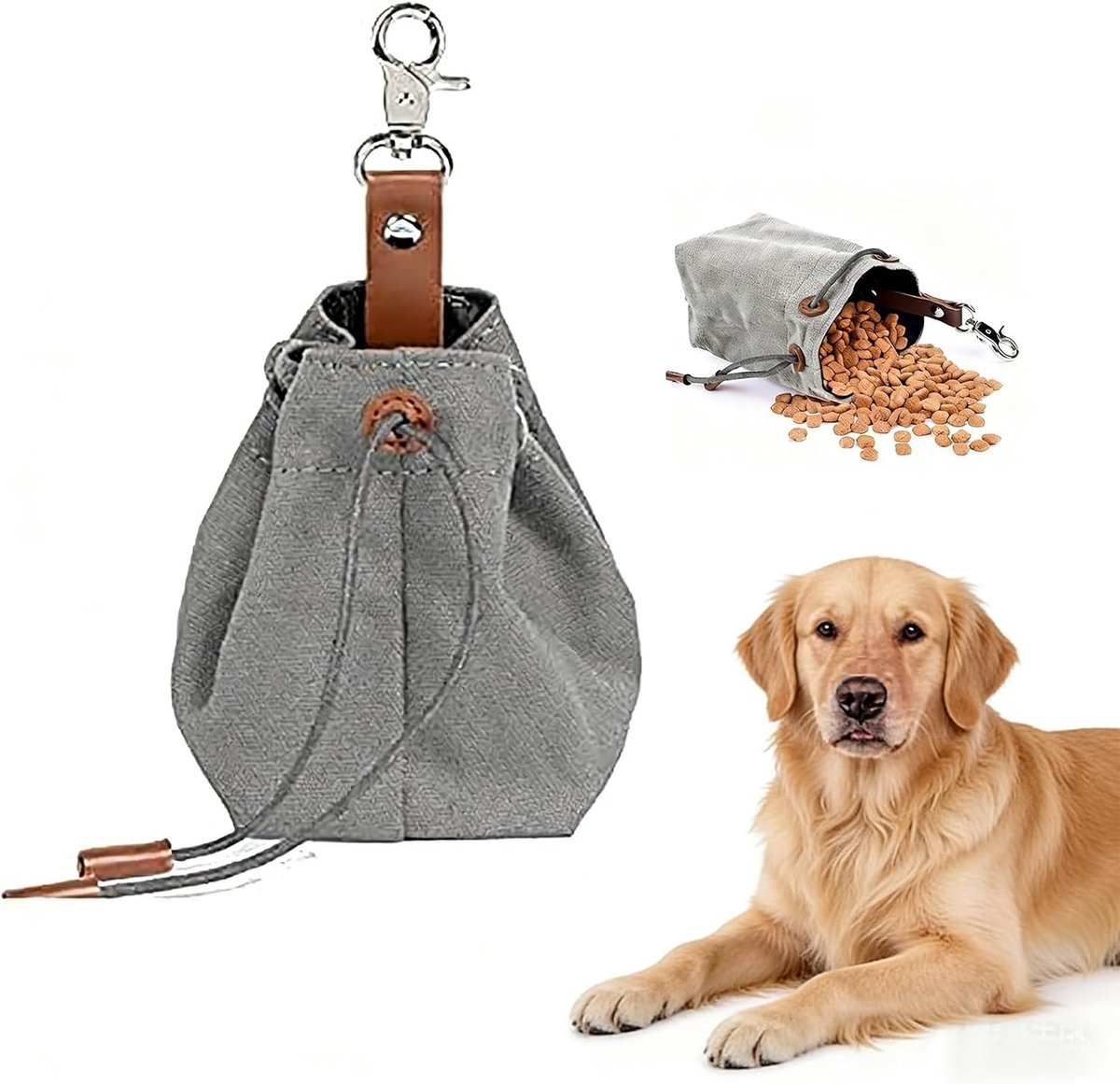 Hondenvoerzak met Clipgesp, Ideaal voor Honden Training, Snackzak en Voedingstas voor Buitenactiviteiten