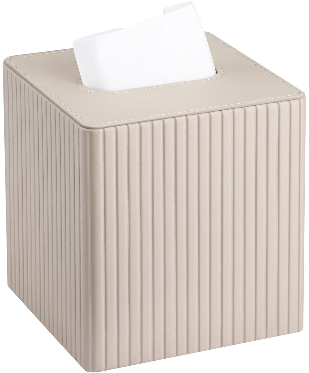 Tissue box houder kubus - modern vierkant - elegant PU leer - stijlvol voor woonkamer - ShopVlot