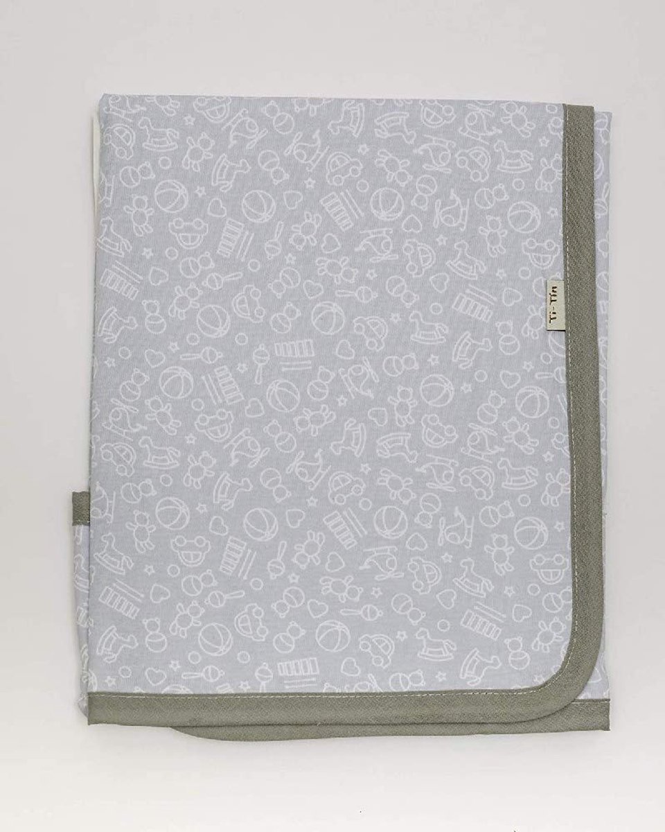 Ti TIN - zachte, absorberende babydeken, 80 x 75 cm - kruipdeken van 100% katoen met dubbellaagse stof, babydeken voor - ShopVlot
