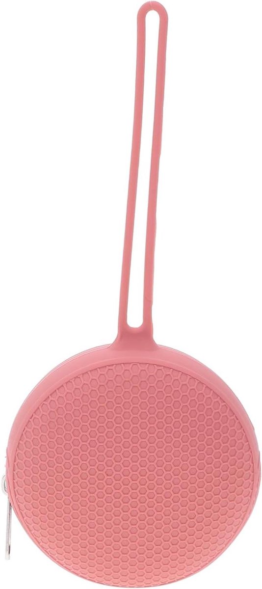 Fopspeen opbergtas - Speenhouder zakje - Baby onderweg - Hygiënisch en schoon - 20.5 cm - Roze