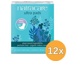Natracare Maandverband Long Wings — 10 stuks