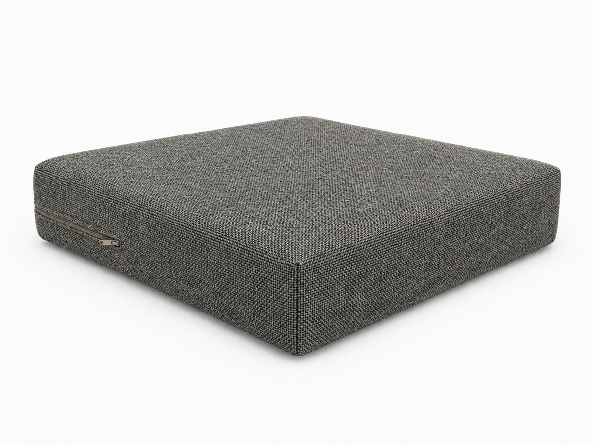 Famanu – Rattan tuinkussen, zitkussen in diverse maten en kleuren, 50 x 60 x 10 cm, grijs