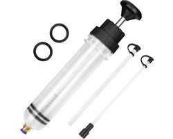 VFANDV Olieafzuigspuit, 200ML oliespuit, handpomp met 2 slangen, een paar rubberen reserveringen, olieafzuigpistool - ShopVlot