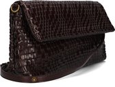 Hvisk Arlene Braided Raw Structure Clutches Dames - Bruin - Maat ONESIZE