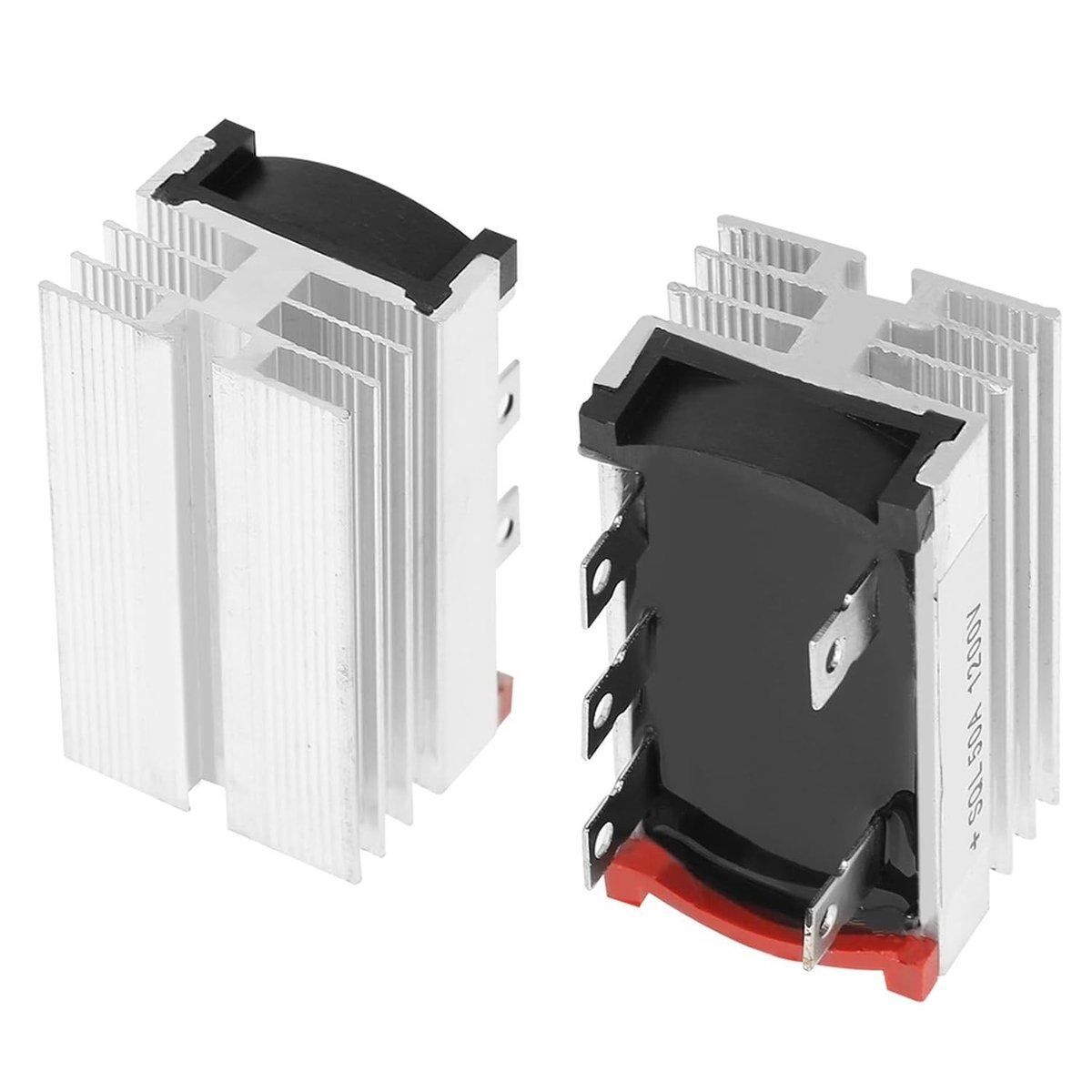 Set van 2 Driefase Brugrectifiers 50A 1200V met Krachtige Diodes en Aluminium Koellichaam voor Efficiënte Stroomomzetting